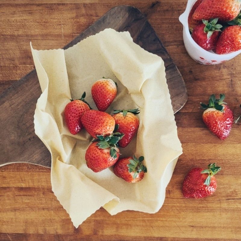 Beeswax Wraps - Natural Set of 3