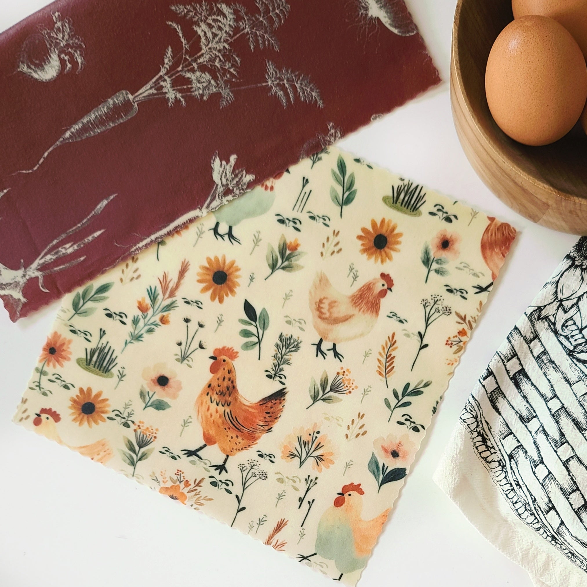 Beeswax Food Wraps - Happy Hens