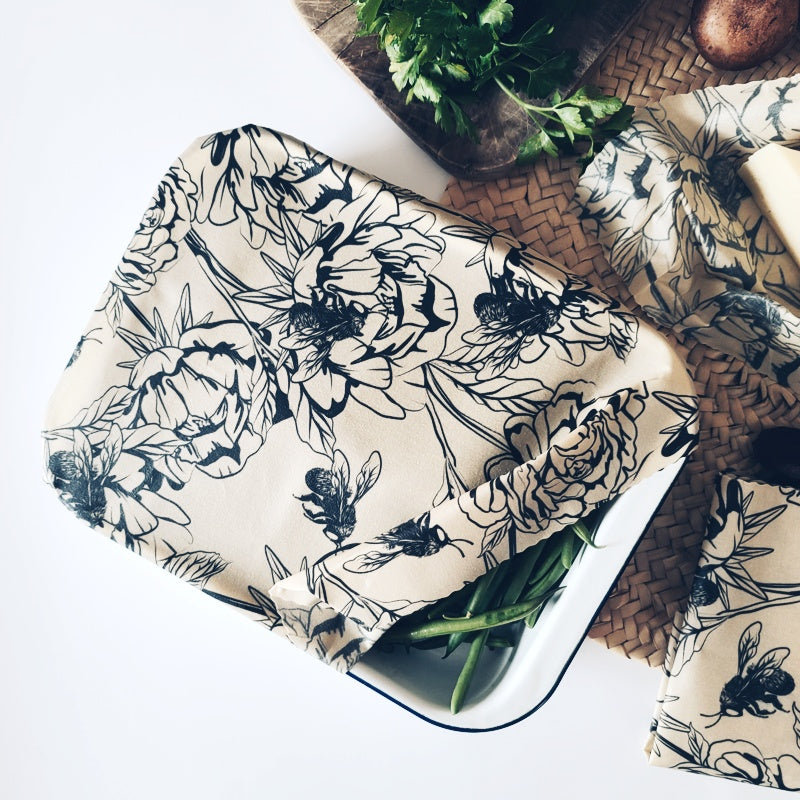 XL Beeswax Wrap - Prairie Bee