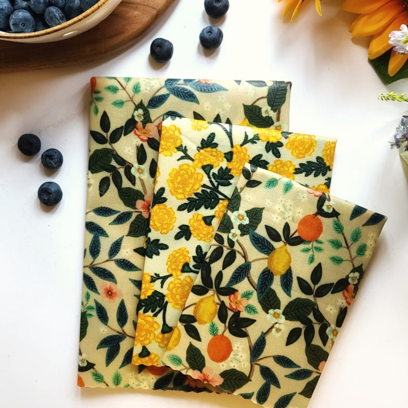 Beeswax Wraps - Lemon Blossom