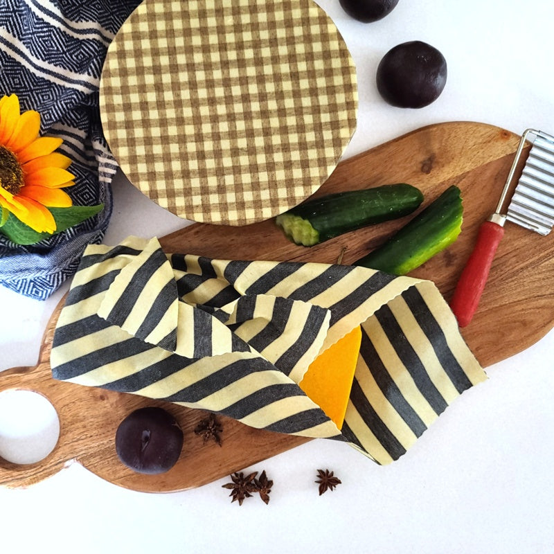 Beeswax Wraps - Farmhouse Linen Mixed Prints