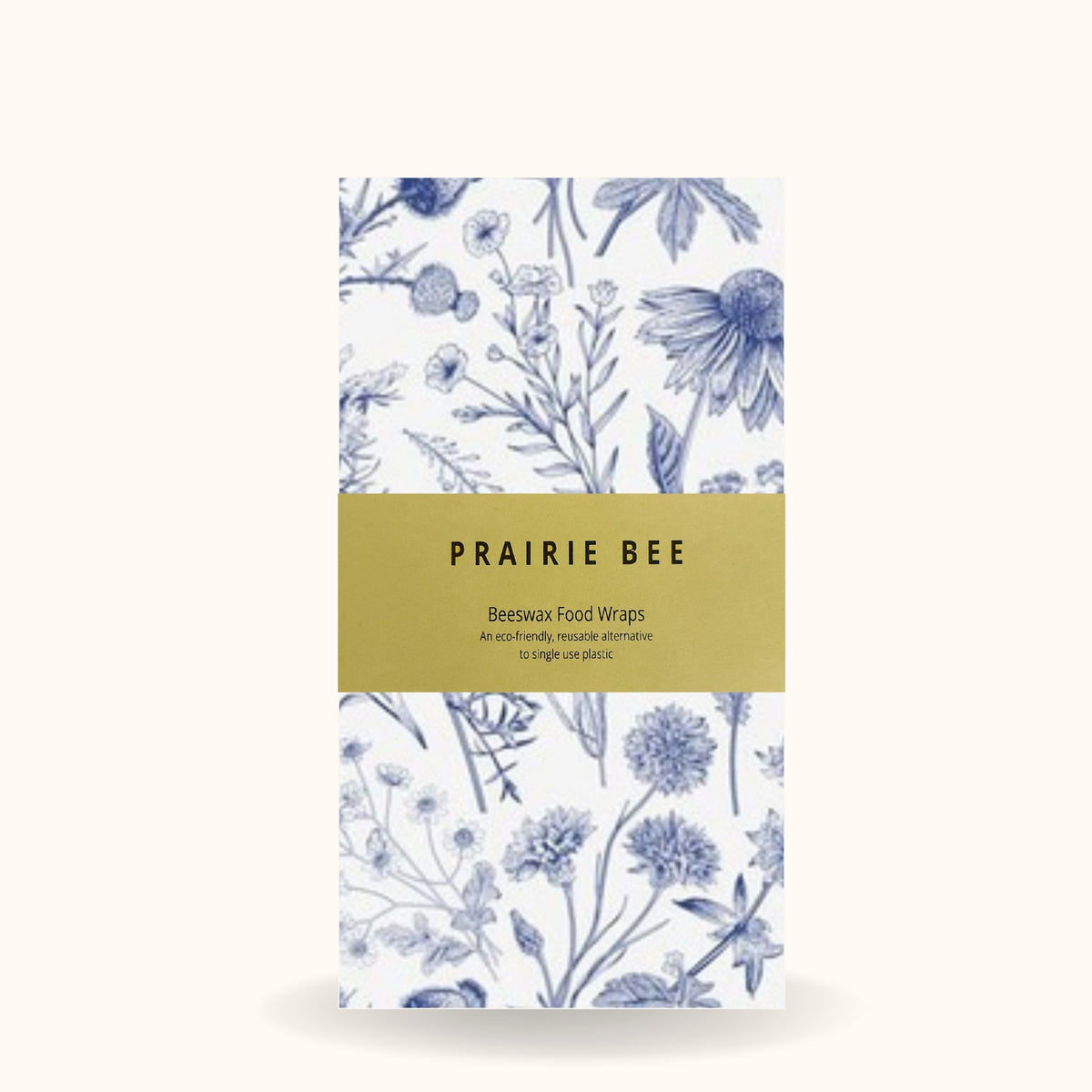 Medium Beeswax Wrap - Blue Wildflowers