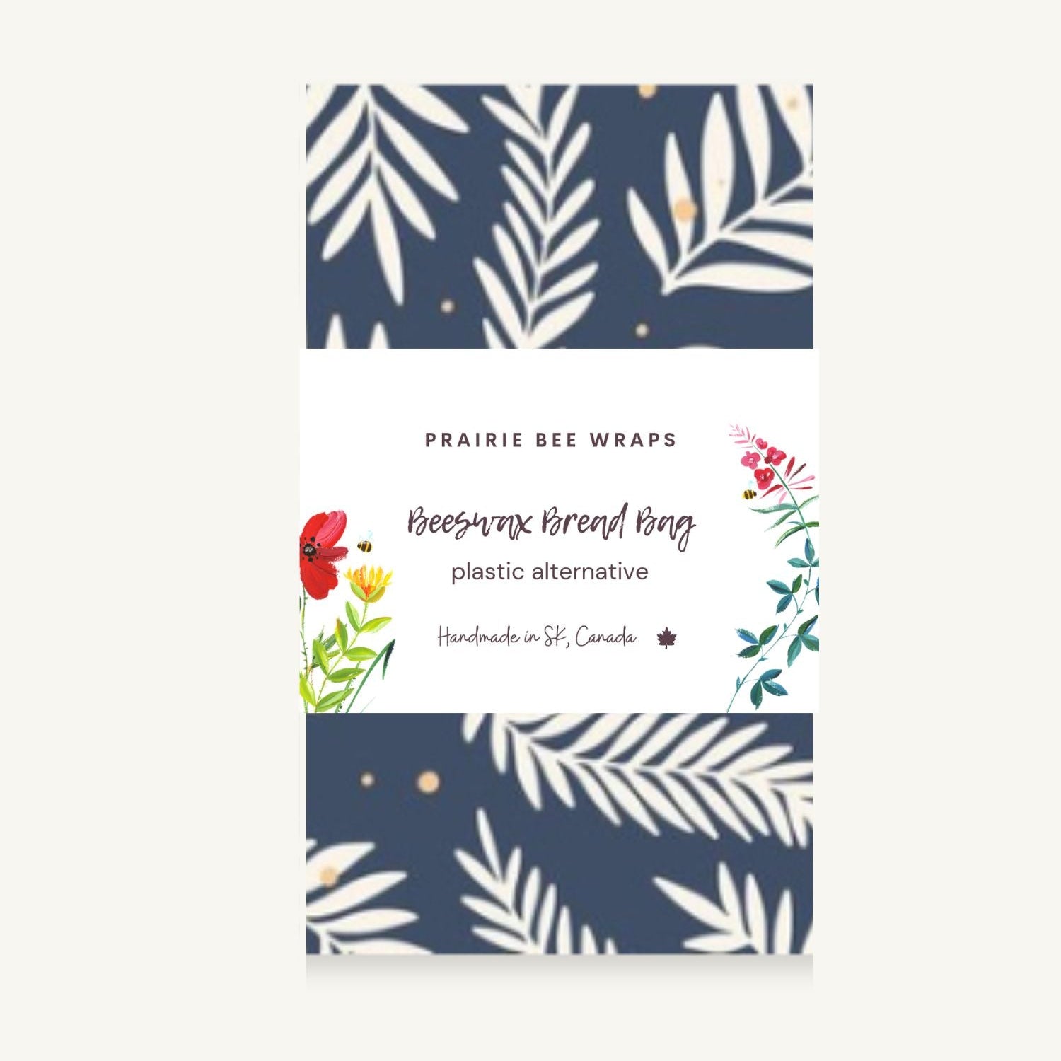 Beeswax Bag - Leaves