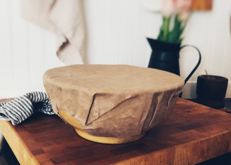 Waxed linen food wraps