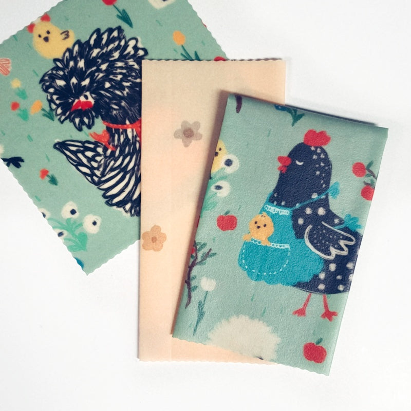 Beeswax Wraps - Hens