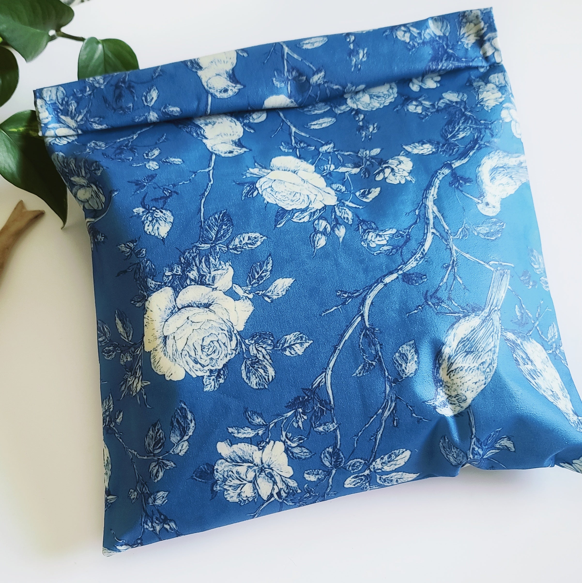 Beeswax Bread Bag - Bluebirds