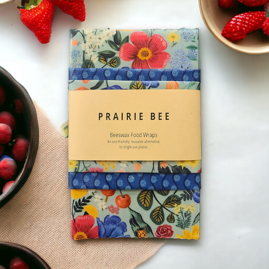 Beeswax food wraps floral