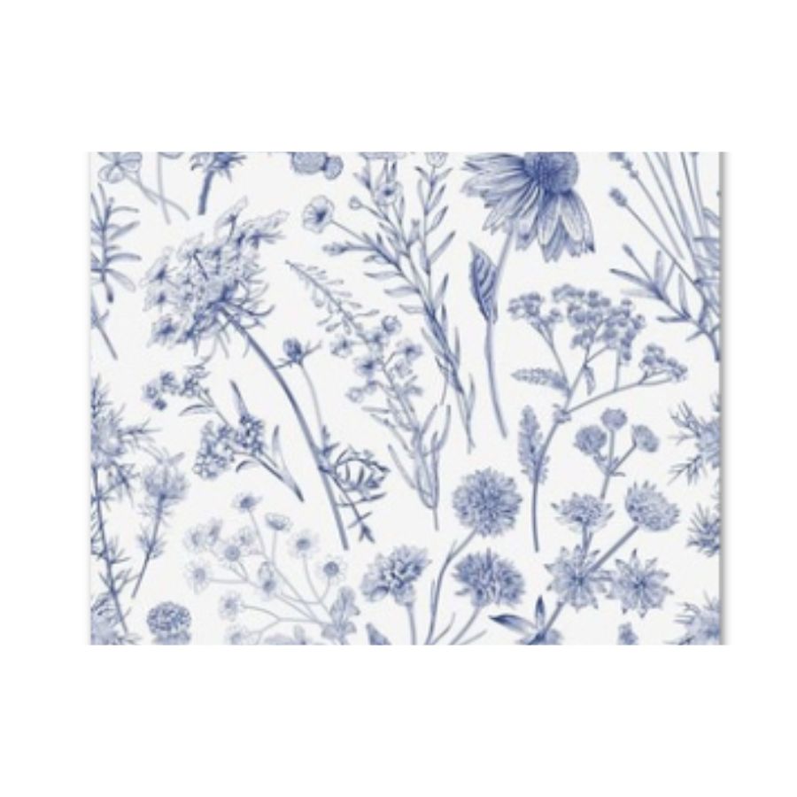 XL Beeswax Wrap - Blue Wildflowers