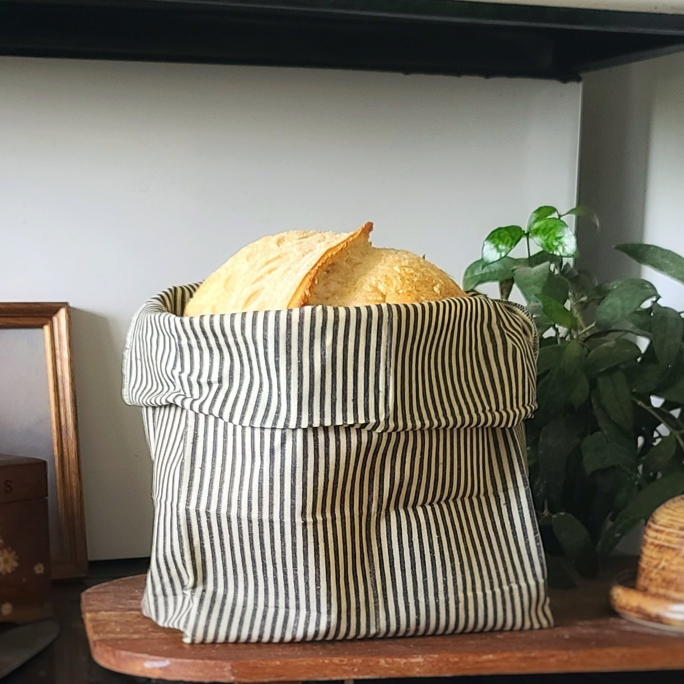 Linen Beeswax Bread Bag